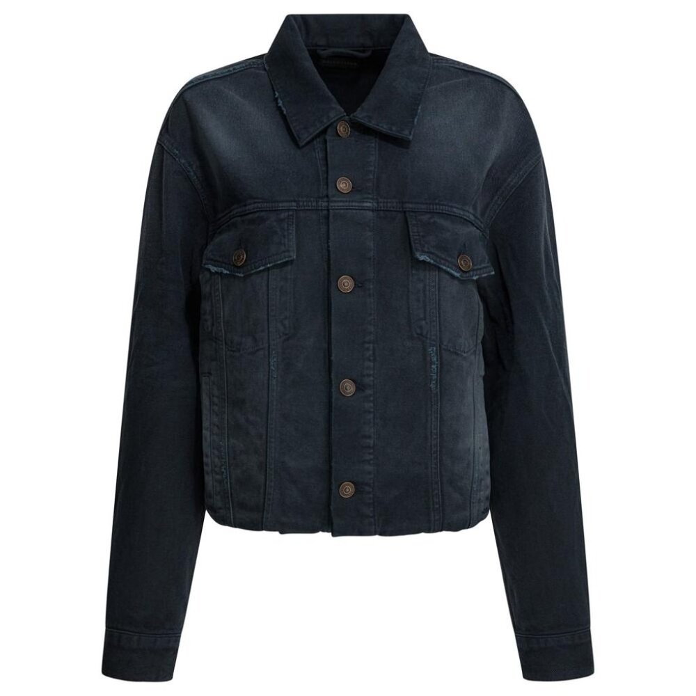 Balenciaga Denim Jacket With Old Effect Tag Size XS Women